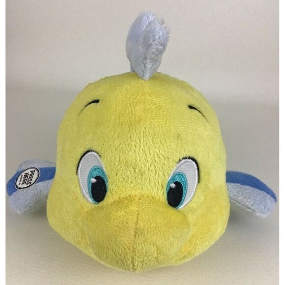 Disney Store Animators' Collection Interactive Flounder Plush Stuffed Animal Toy